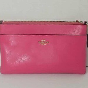 Coach hot pink clutch